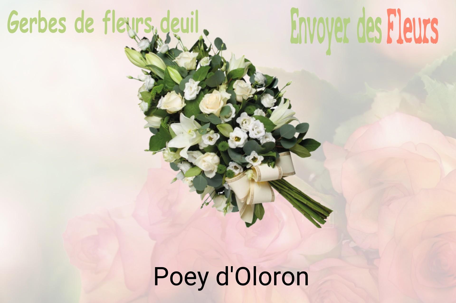 Gerbe de fleurs de deuil livrée à Poey-d'Oloron